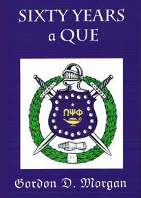 Cover of Morgan's book, Sixty Years A Que