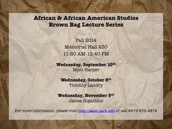 Brown Bag Lecture Series poster