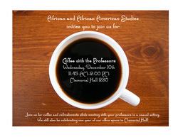 Coffee with the Professors poster