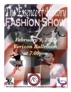 The Essence of History Fashion Show poster