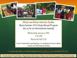 Ghana Study Abroad poster