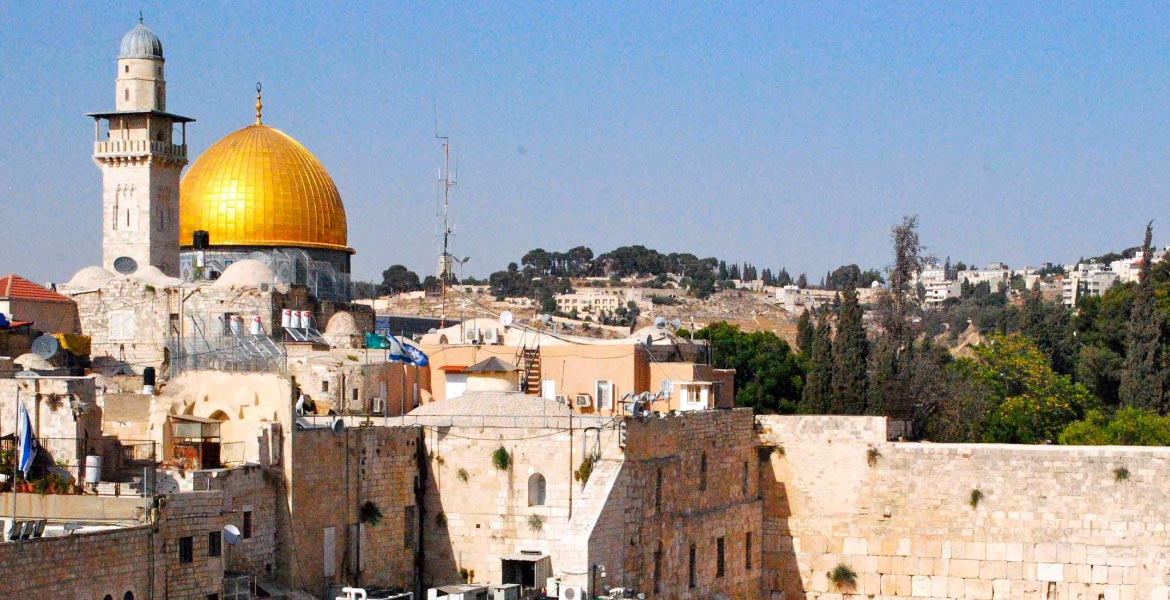 Western Wall and Dome of the Rock, Israel; photo courtesy of Tom Paradise