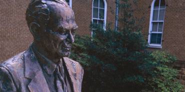 Fulbright Statue Close Up