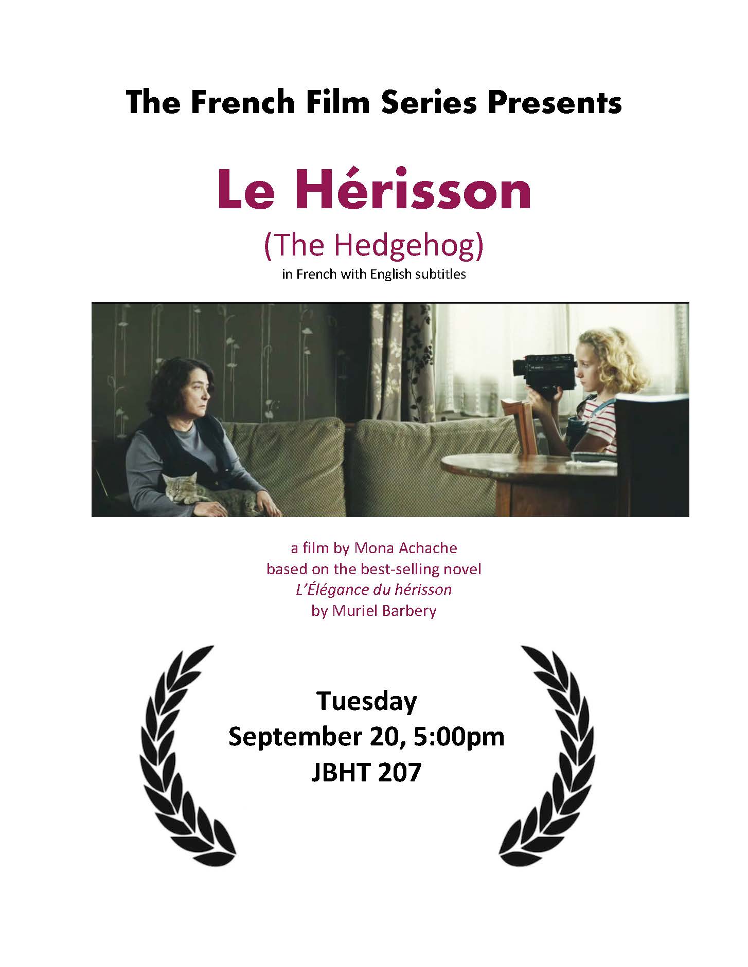 French Film Series Le Hérisson