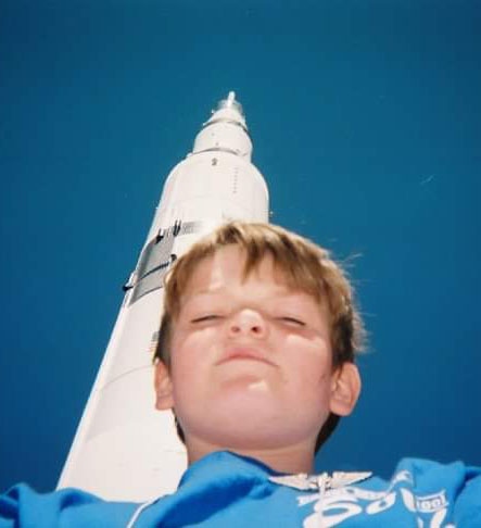 Spencer Hazeslip (5th grade) at space camp.