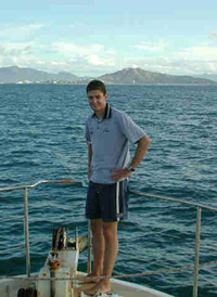This photograph was taken when Berumen was doing his Senior thesis research work on the Great Barrier Reef in Australia